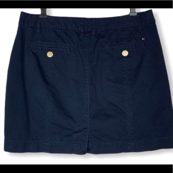 Tommy Hilfiger women's navy and red denim skirt, 8 - Picture 2 of 8